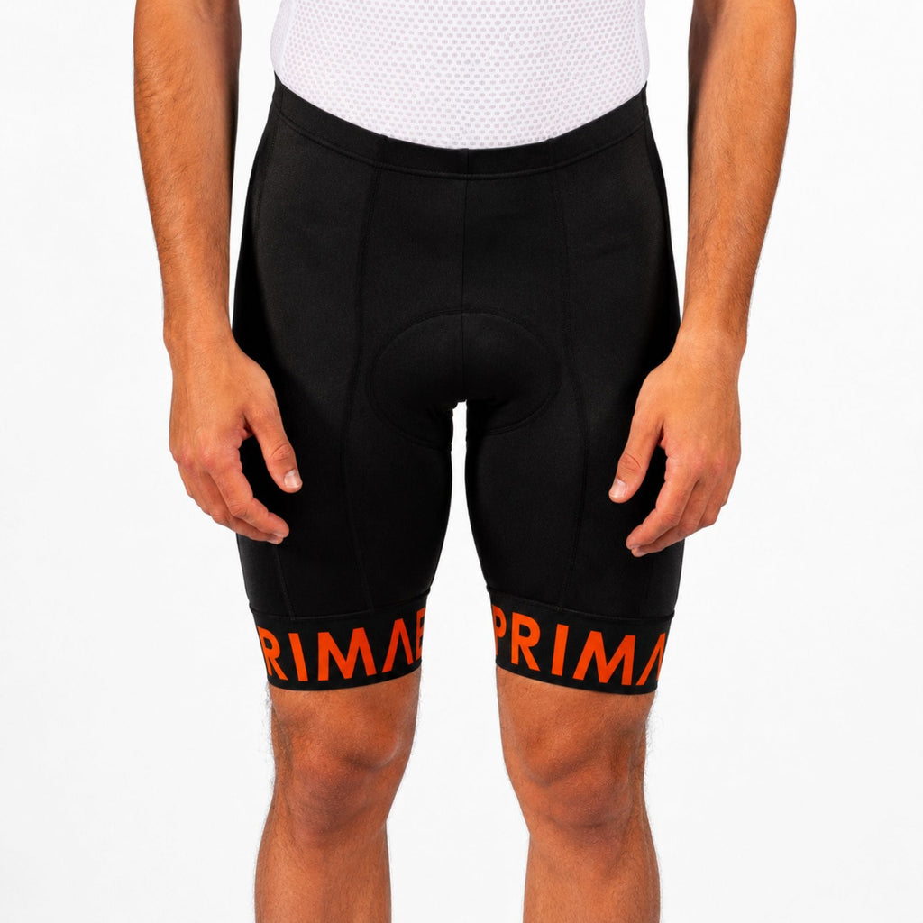 Lunix Men's Orange Prisma Shorts