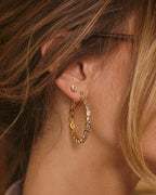The Georgia Stone Earring Set-Gold