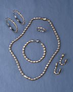 The Georgia Stone Huggies Set- Gold