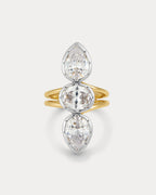 The Marais Triple Statement Ring-Gold