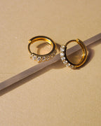 Baby Pave Huggies- Gold