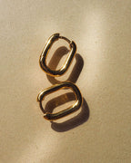 Chain Link Huggies- Gold (Ships Mid July)