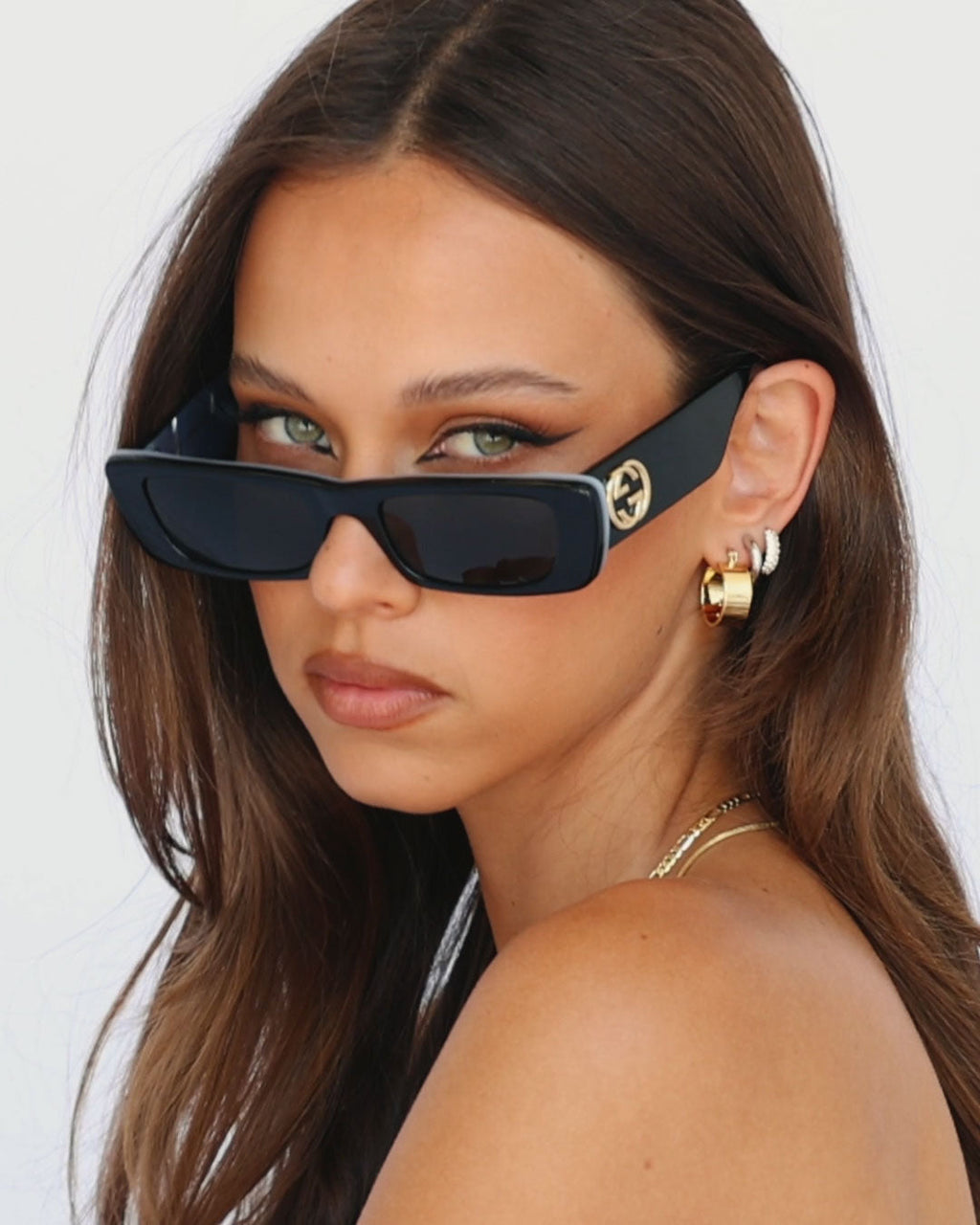 Pave Amalfi Huggies- Gold (Ships Mid June)