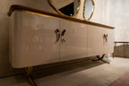 Resin and Walnut Credenza - Modern Sideboard | Ivory Collection