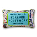 Mahjong Needlepoint Pillow