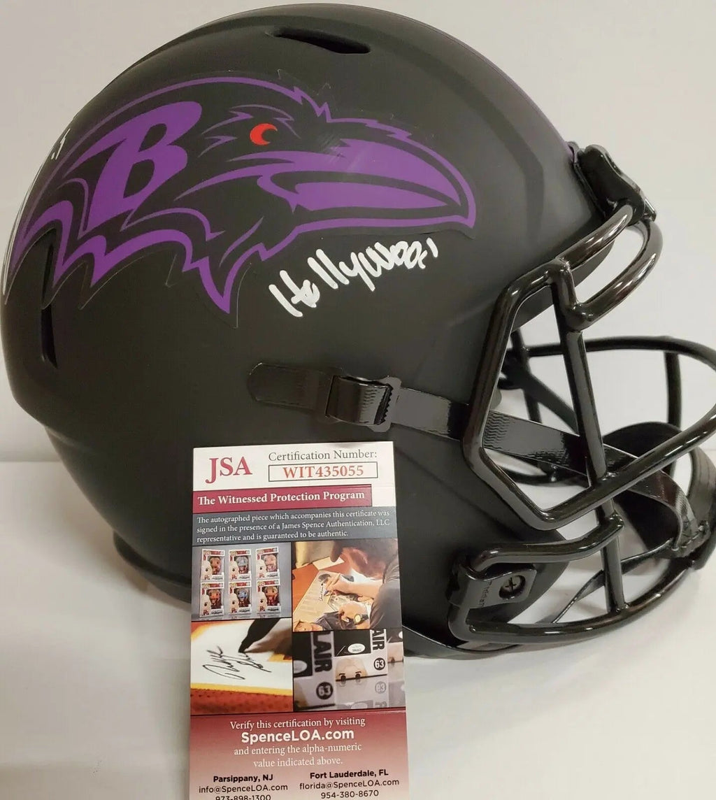 MARQUISE BROWN SIGNED BALTIMORE RAVENS FULL SIZE ECLIPSE REPLICA HELMET JSA COA