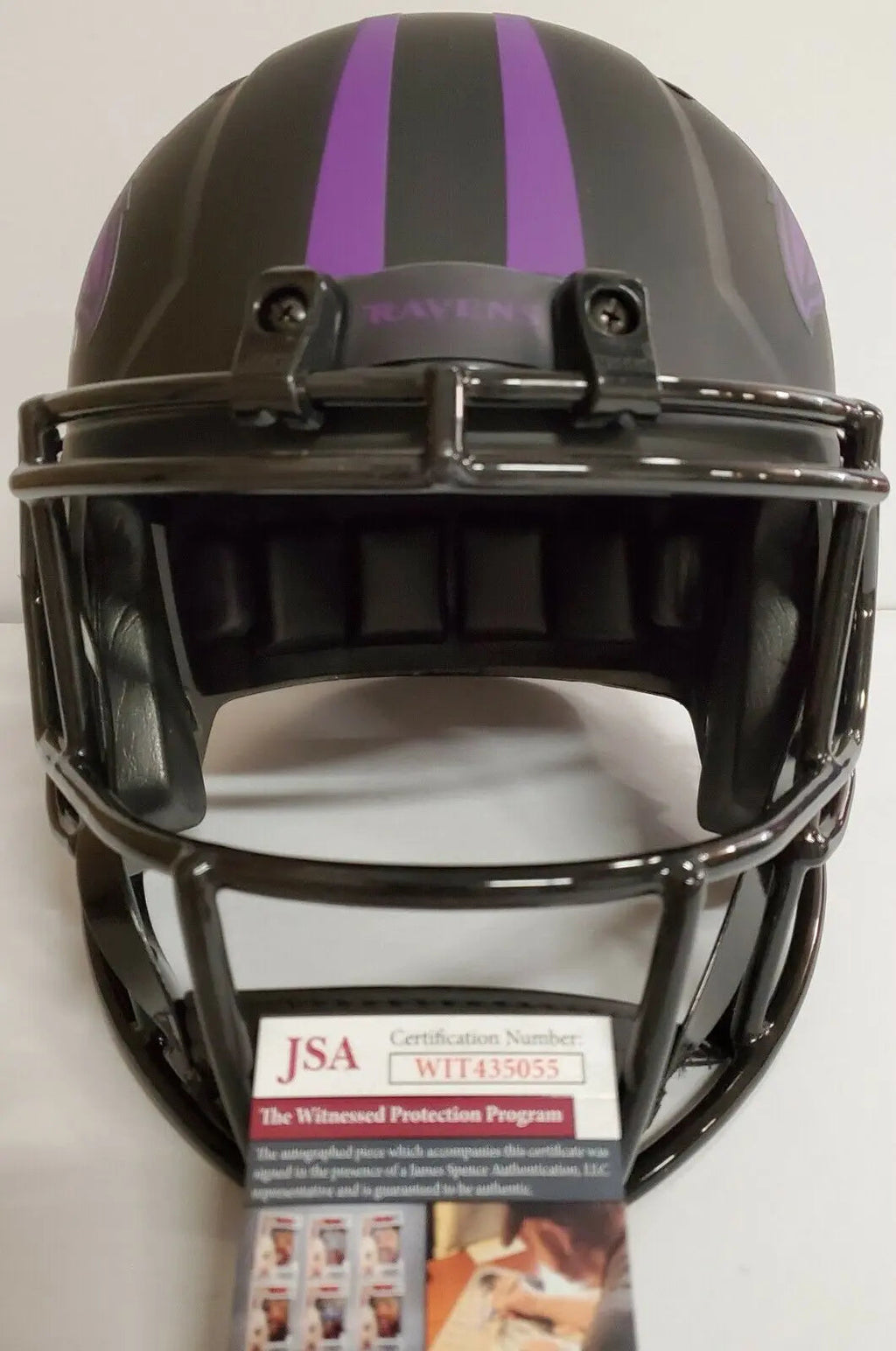 MARQUISE BROWN SIGNED BALTIMORE RAVENS FULL SIZE ECLIPSE REPLICA HELMET JSA COA