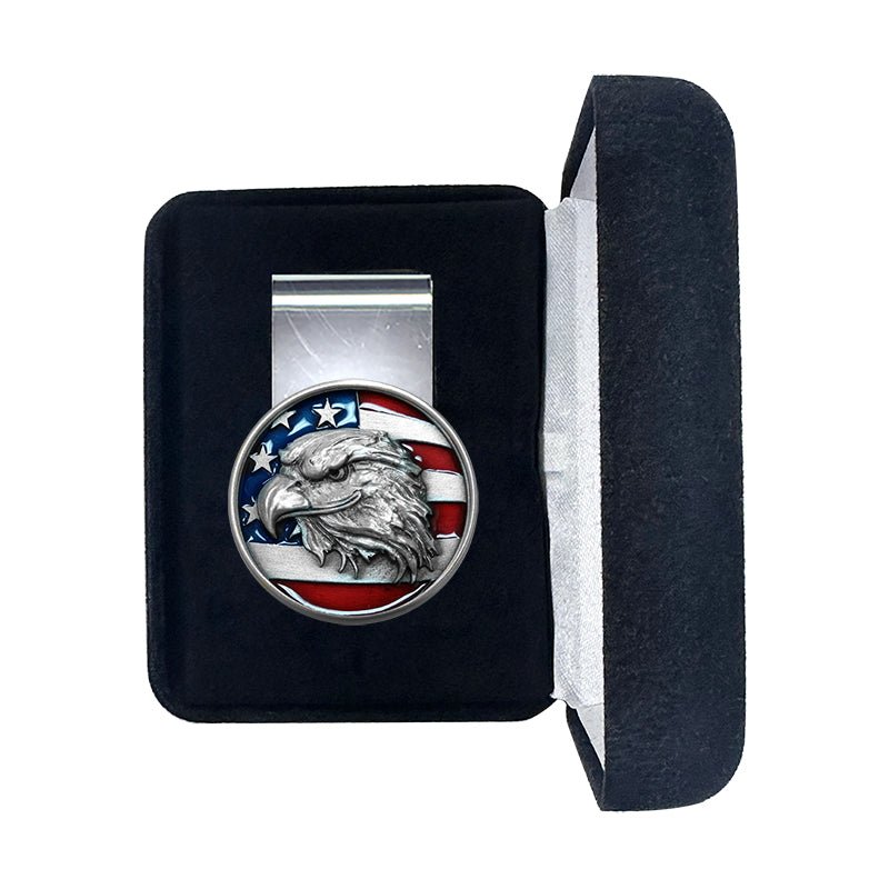 Eagle Head w/ Flag Money Clip