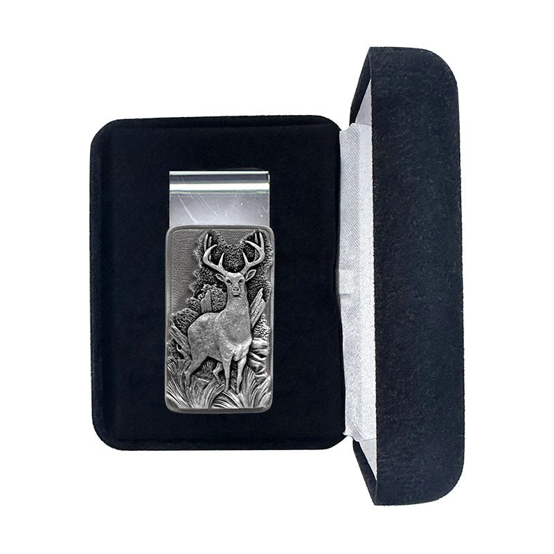 White Tail Deer Money Clip