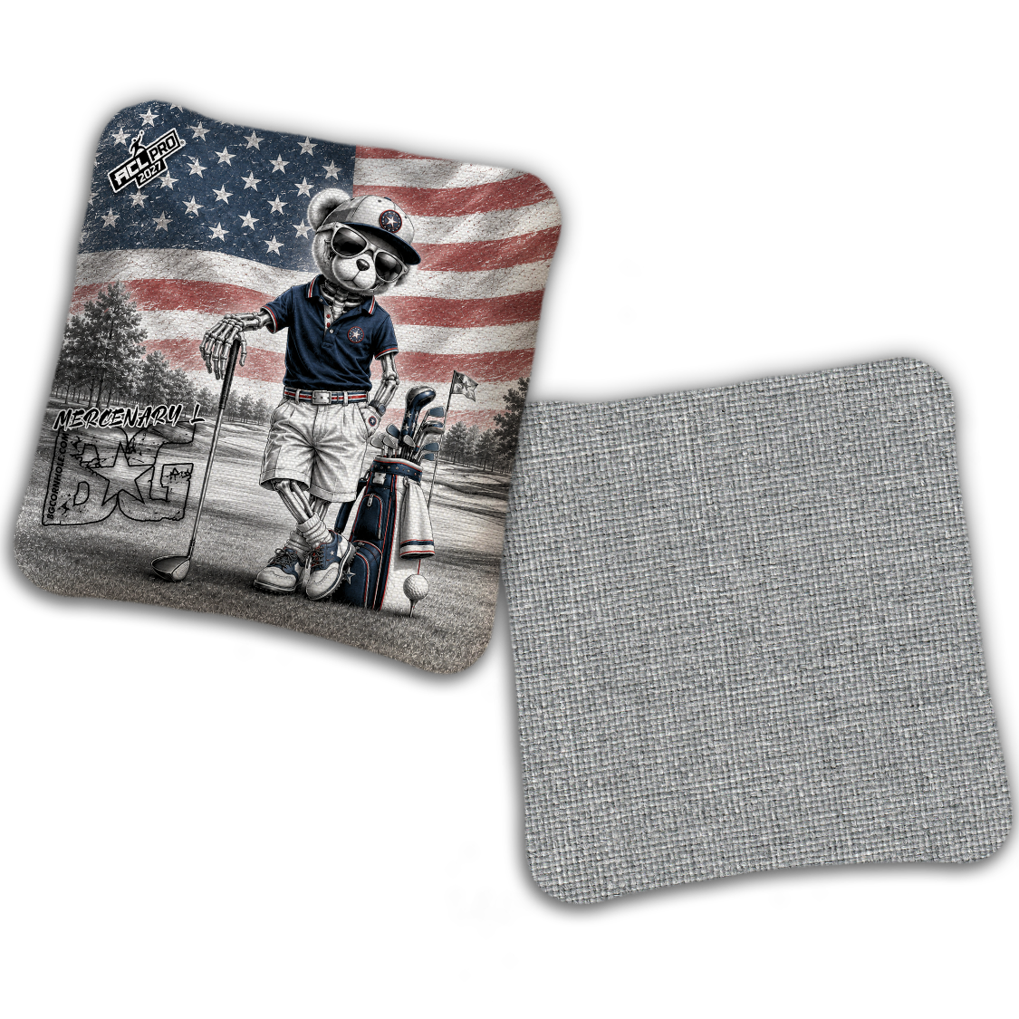 2027 ACL - BG Multiple Bag Models "FAIRWAY FREEDOM" - Pro Stamped Cornhole Bags - SET OF 4 BAGS