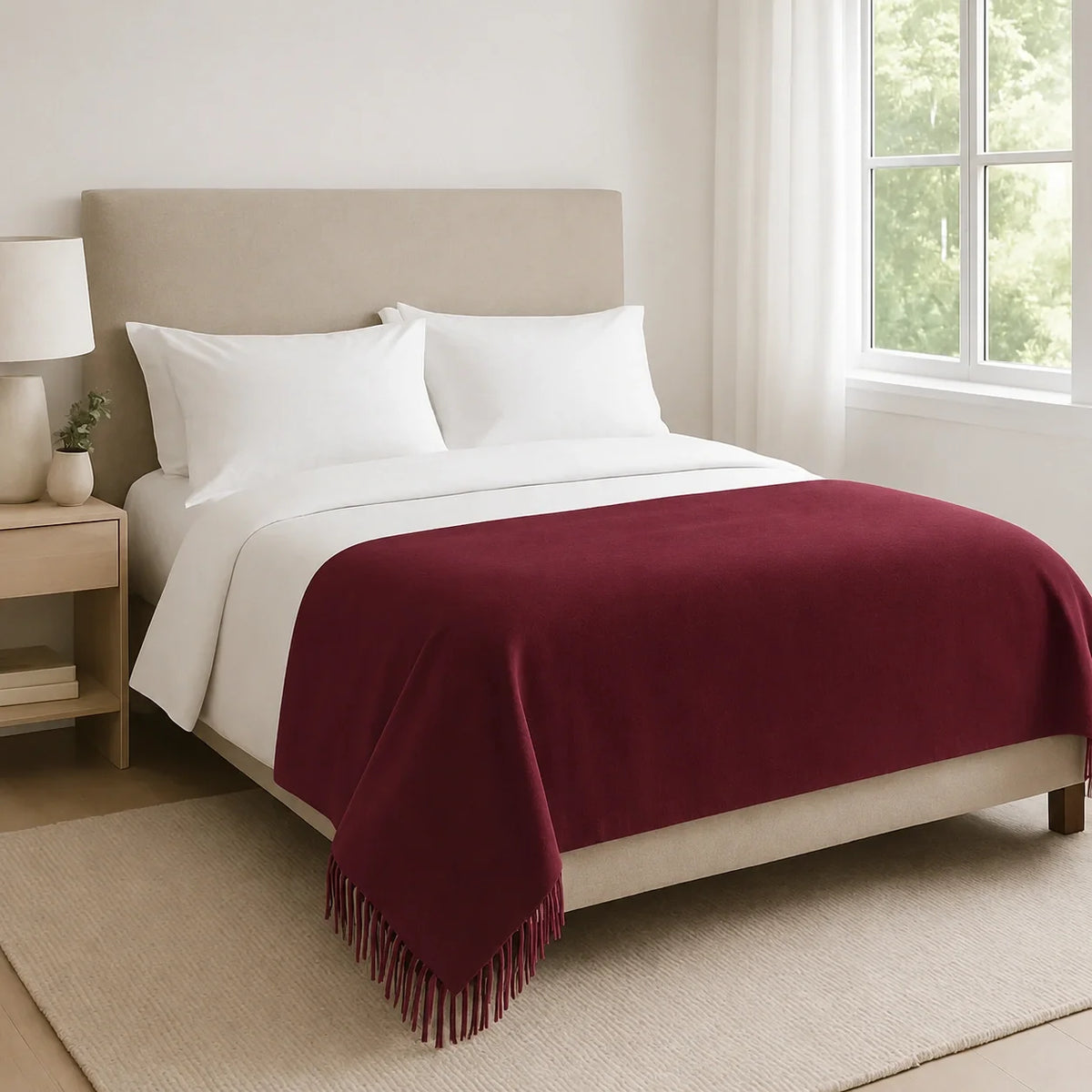 100% Cashmere Throw Blanket - 54"x60"