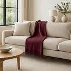 100% Cashmere Throw Blanket - 54"x60"