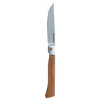Folding Steak Knife Set in Leather Roll - 4 Piece