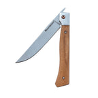 Folding Steak Knife Set in Leather Roll - 4 Piece