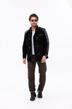 The Ravello Black Pythn Leather Men Jacket