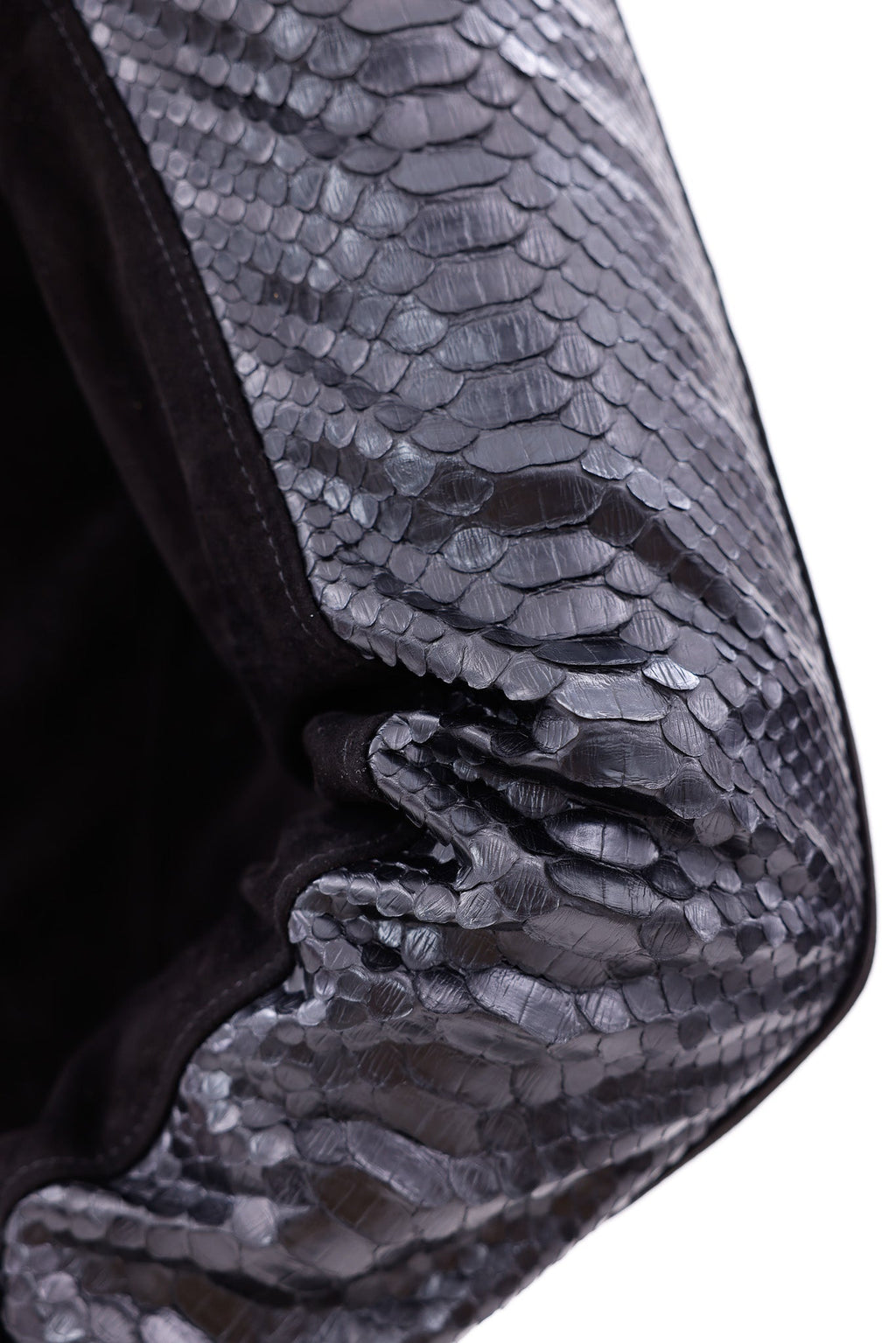 The Ravello Black Pythn Leather Men Jacket
