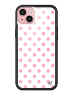 Polka Dot | White and Pink iPhone Case