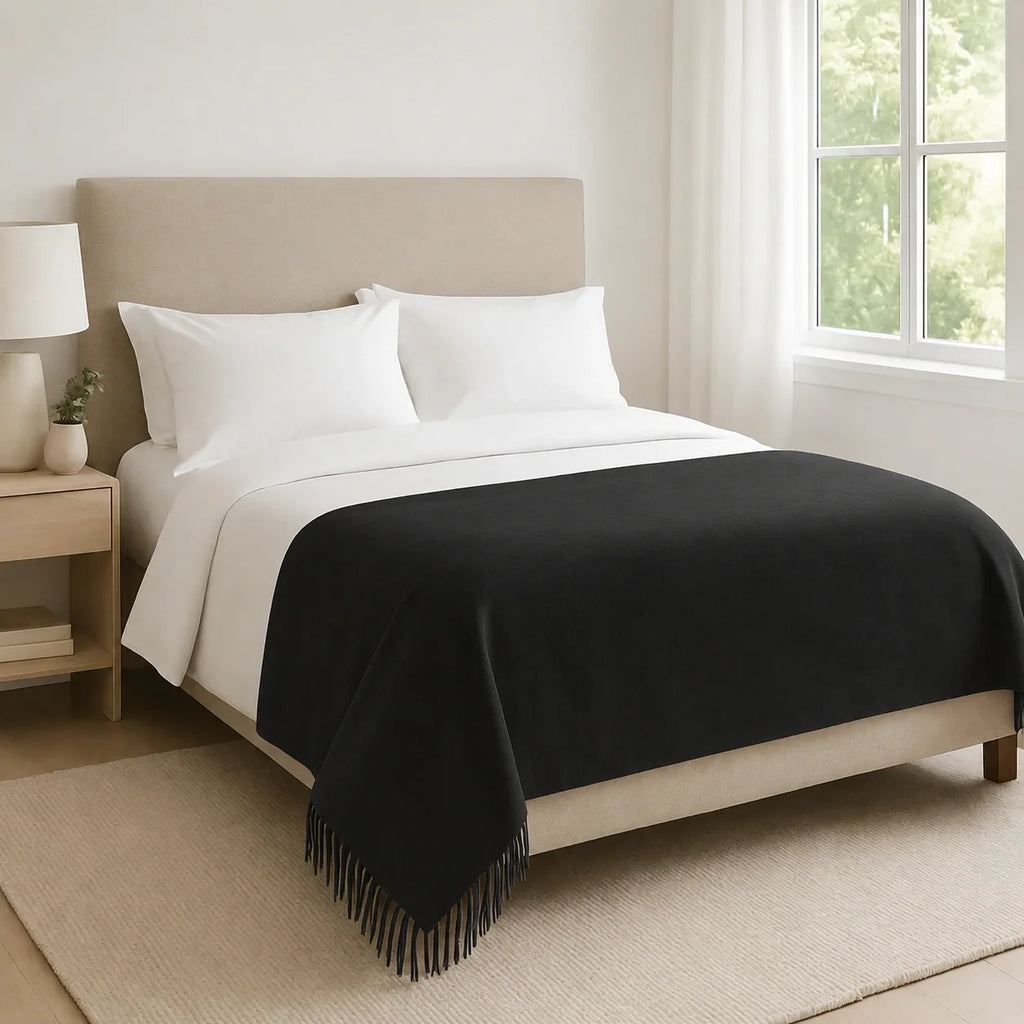 100% Cashmere Throw Blanket - 54"x60"