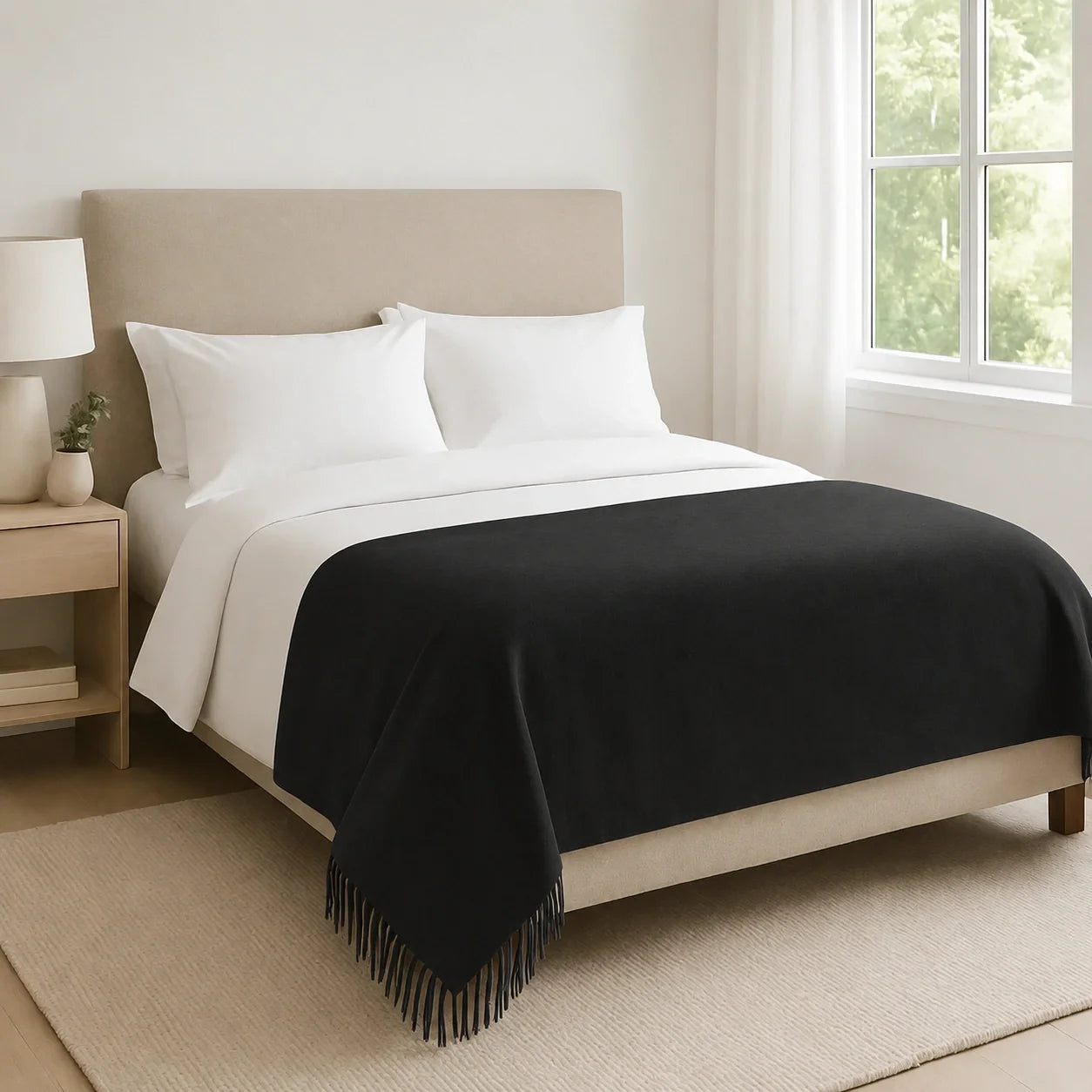 100% Cashmere Throw Blanket - 54"x60"