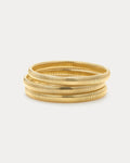 Mini Flex Snake Chain Bracelet- Set of 3 (7mm wide)- Gold (Ships Mid July)