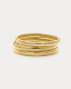 Mini Flex Snake Chain Bracelet- Set of 3 (7mm wide)- Gold (Ships Mid July)