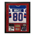 Miracle On Ice 1980 Olympic USA Hockey Team Autographed Jersey Framed To 32x40 Beckett