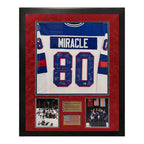 Miracle On Ice 1980 Olympic USA Hockey Team Autographed Jersey Framed To 32x40 Beckett