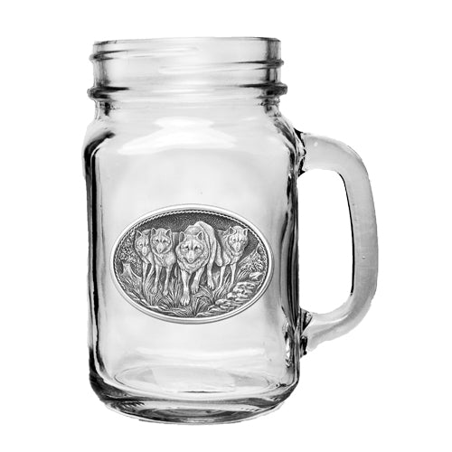 Wolves Mason Jar Mug