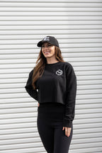Mama Hood Crop Crew Neck Sweatshirt