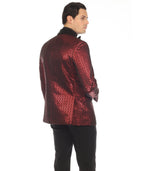 Men's Mojito Red Shawl Collar Tuxedo 1 Button 2 Vent Slim Fit