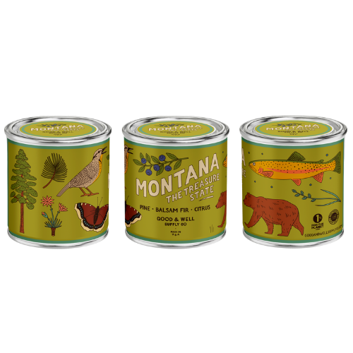 Montana State Candle