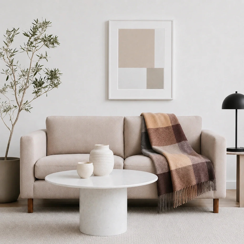 100% Cashmere Throw Blanket - 54"x60"