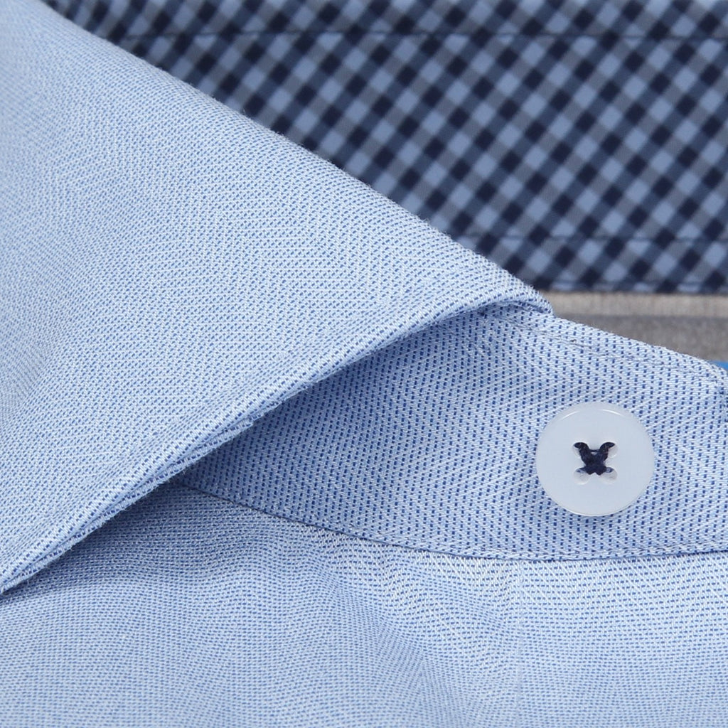 Leader Non-Iron Contrast // Blue Check