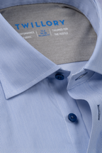 Leader Non-Iron Stripe // Micro Blue