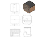 Outdoor Sauna Kit – Thermowood – Backyard Wellness – Mande MW16