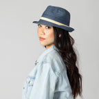 Womens Mixed Braid Fedora