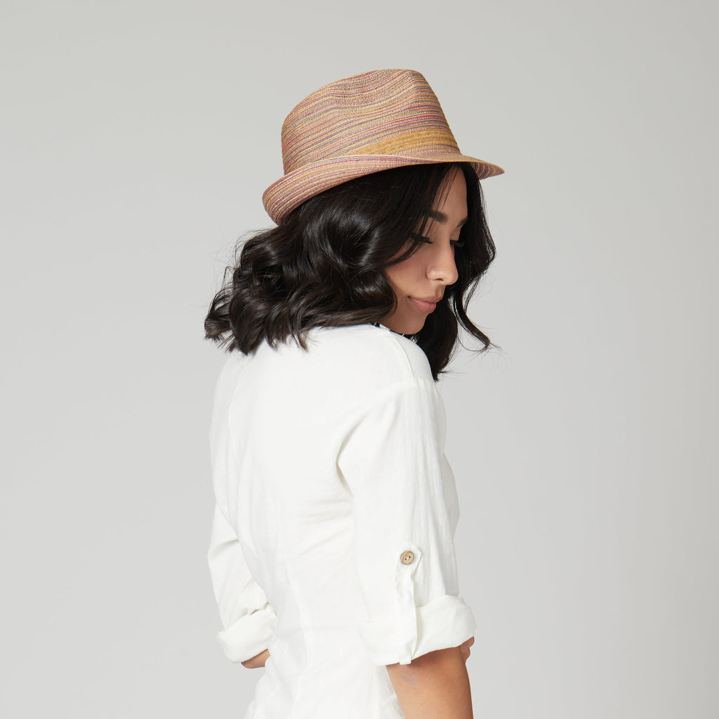 Womens Mixed Braid Fedora