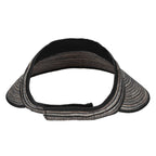 Women's Mixed Braid Visor with Velcro Strap