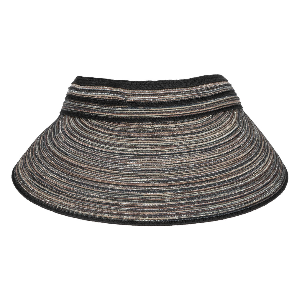 Women's Mixed Braid Visor with Velcro Strap