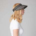Women's Mixed Braid Visor with Velcro Strap