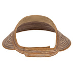 Women's Mixed Braid Visor with Velcro Strap