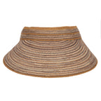 Women's Mixed Braid Visor with Velcro Strap