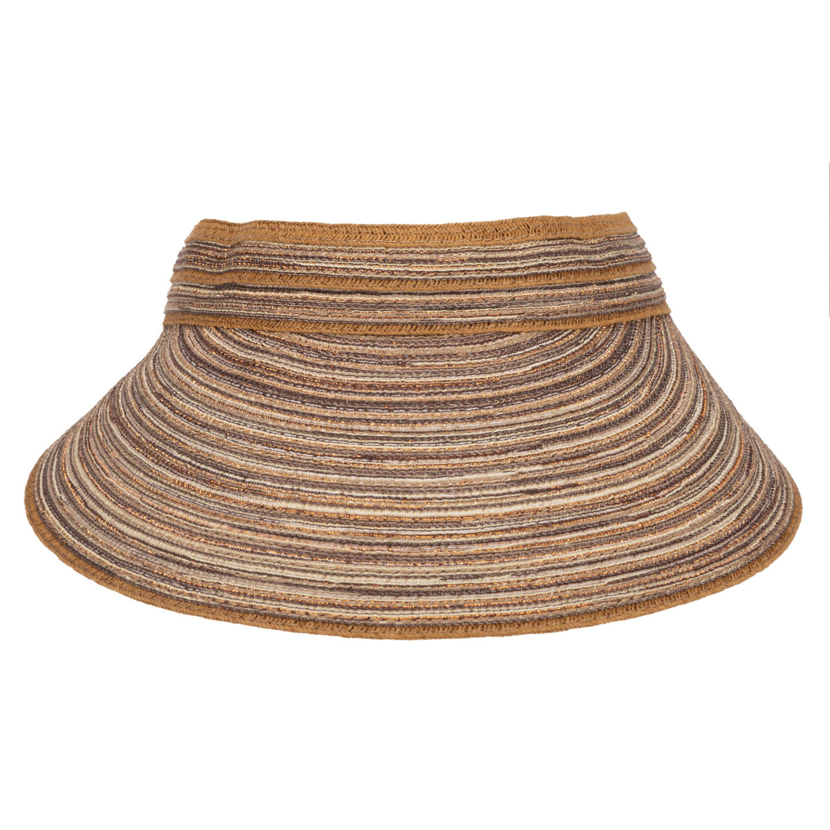 Women's Mixed Braid Visor with Velcro Strap