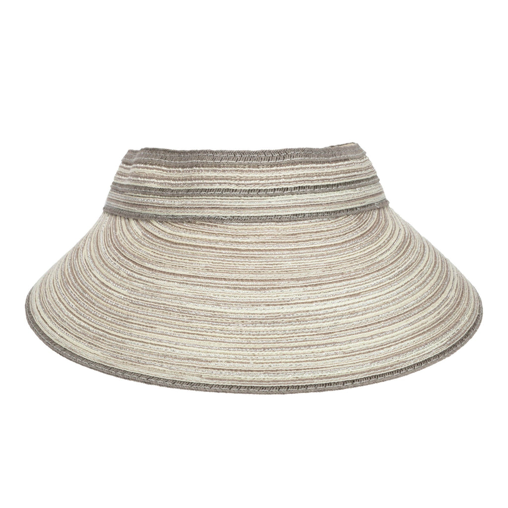 Women's Mixed Braid Visor with Velcro Strap