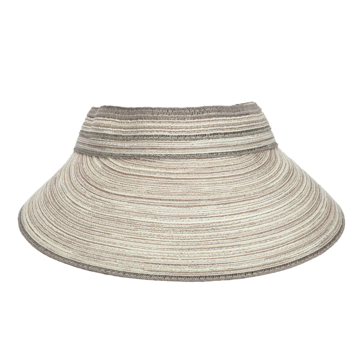 Women's Mixed Braid Visor with Velcro Strap