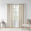 Madison Park Englewood Solid Piece Dyed Grommet Top Single Curtain Panel