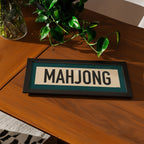 Framed Mahjong Art Scroll Sign
