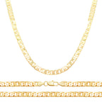 Cuban Link 14K Gold Filled Necklace 24" Bracelet 8.5" Set