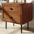 Savana Solid Wood 2-Drawer Nightstand