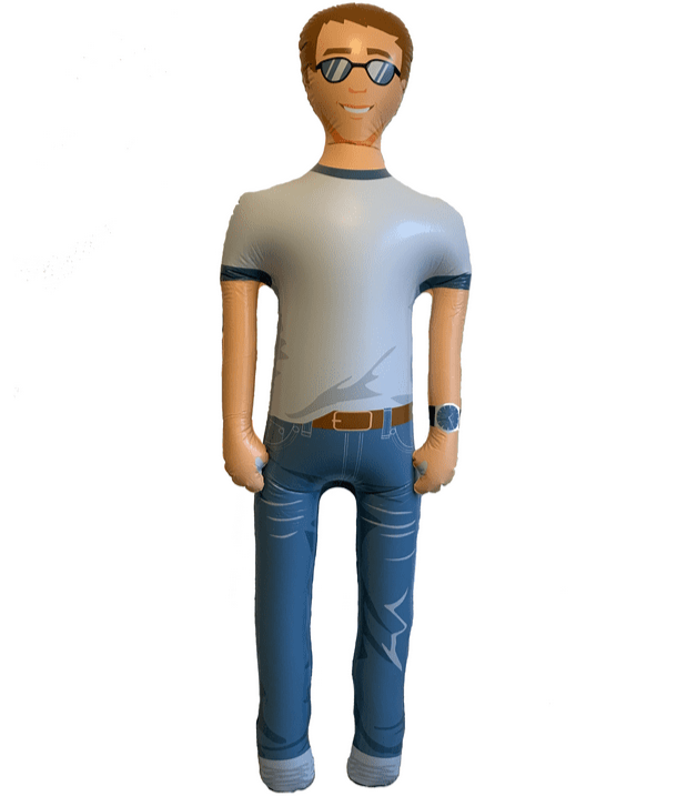 🧔‍♂️ MAN AKIN™ – The Inflatable Talking Husband (Like a Man... But Actually Helpful)